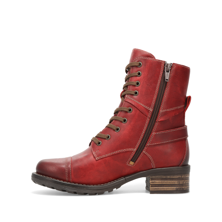Instep image of Crave Red Vintage Leather Size 36