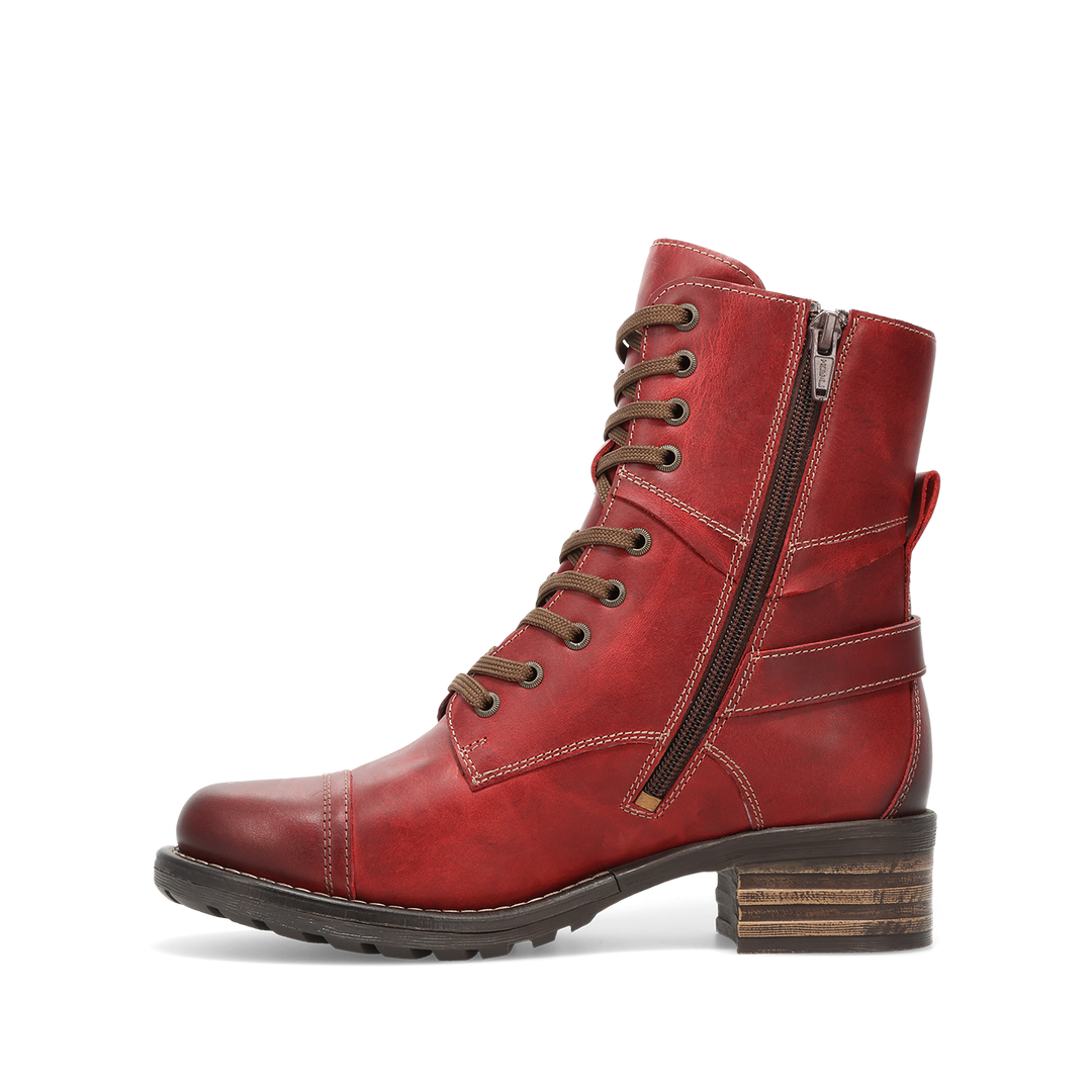 Instep image of Crave Red Vintage Leather Size 36
