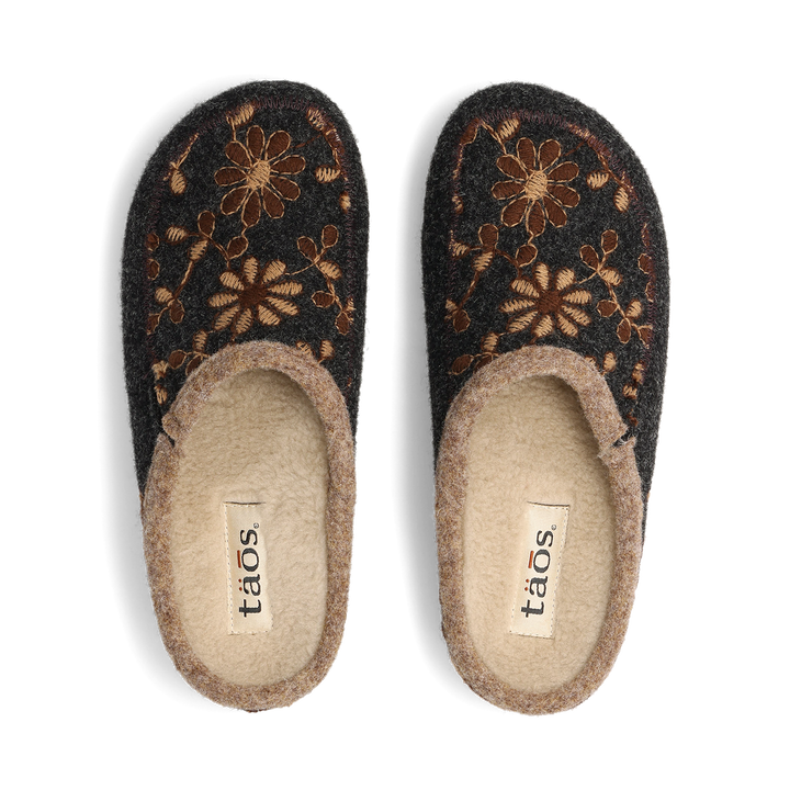 Top down image of Taos Footwear Woolderness 2 Charcoal Size 36