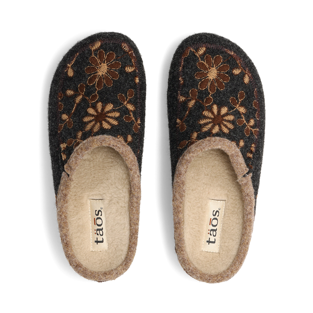 Top down image of Taos Footwear Woolderness 2 Charcoal Size 36