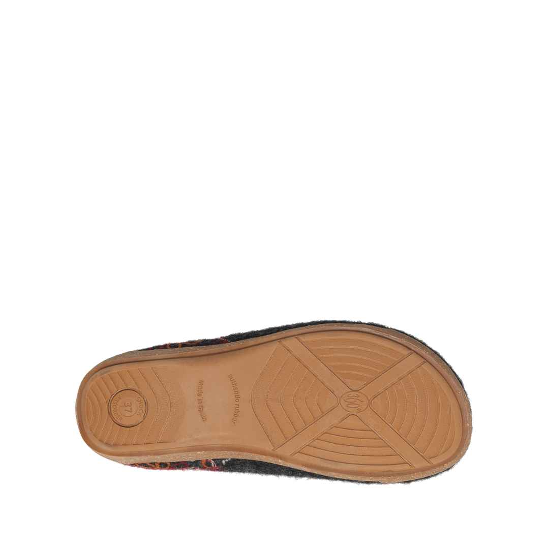 Outsole Image of Woolflower Charcoal Size 37