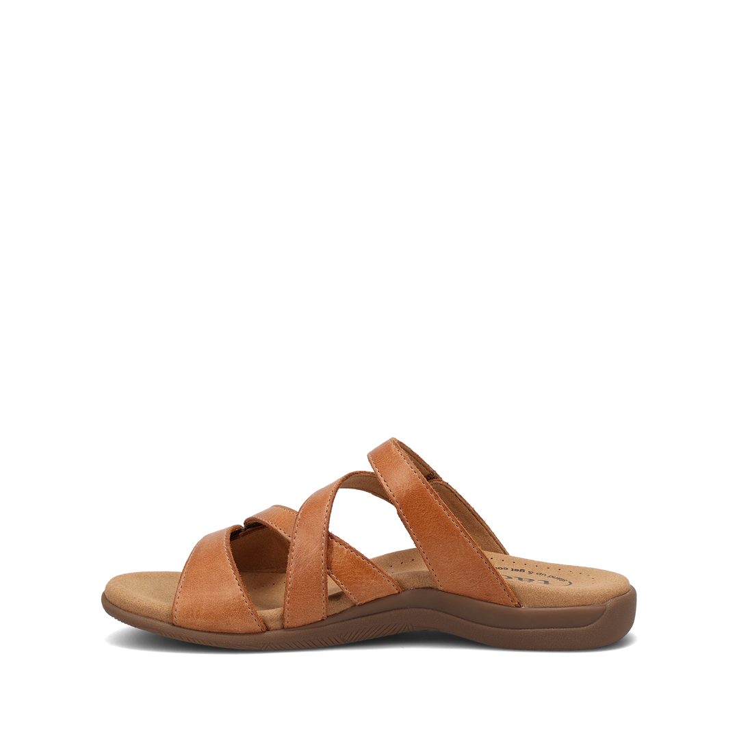 Side angle image of Taos Footwear Double U Caramel Size 6