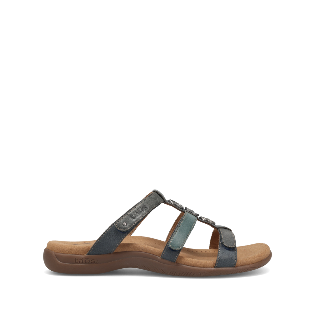 Side angle image of Taos Footwear Prize 4 Blue Multi Size 7