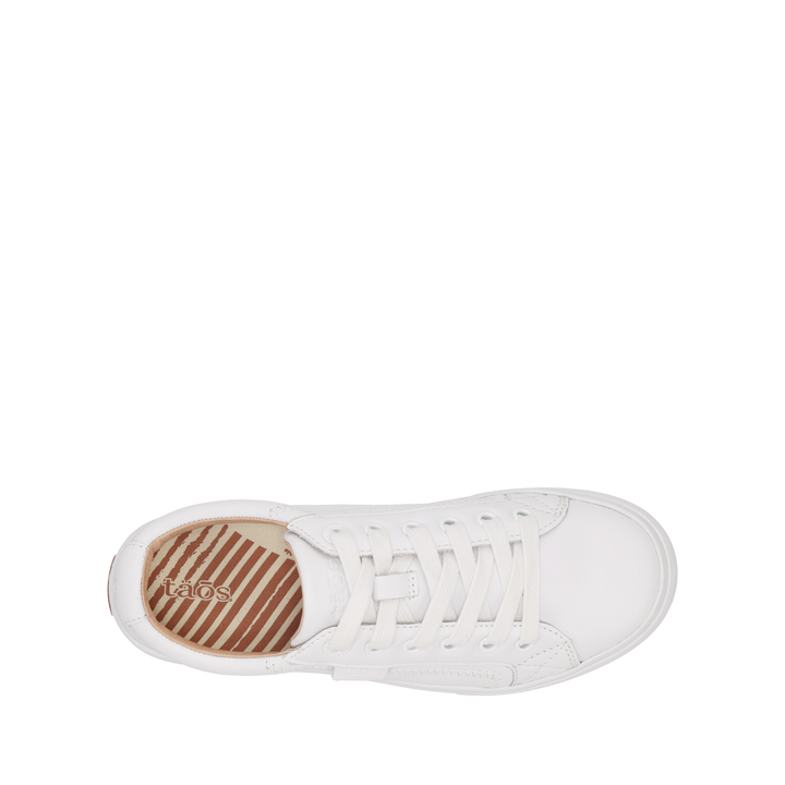 Top down Image of Plim Soul Lux White Leather Size 6