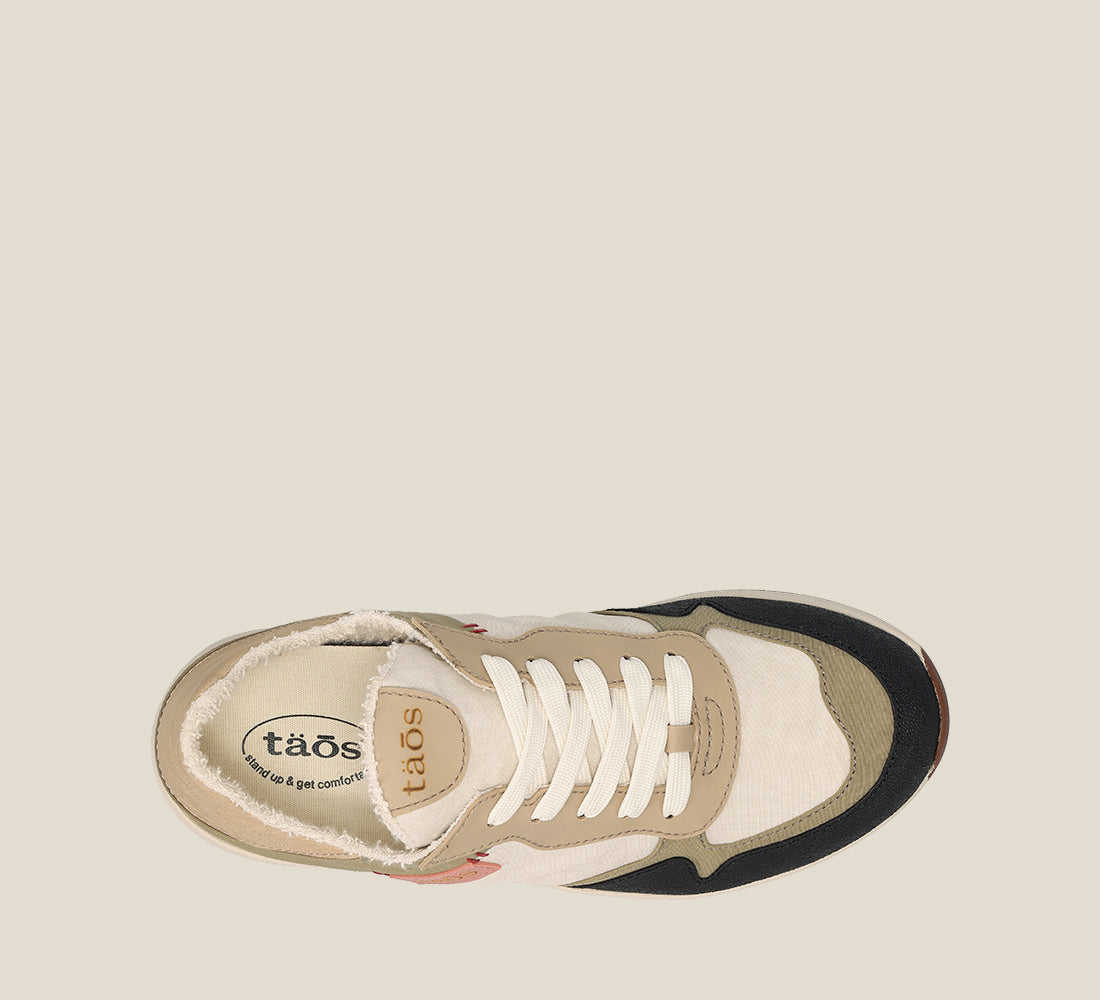 Top down image of Direction Olive Stone Multi Sneakers