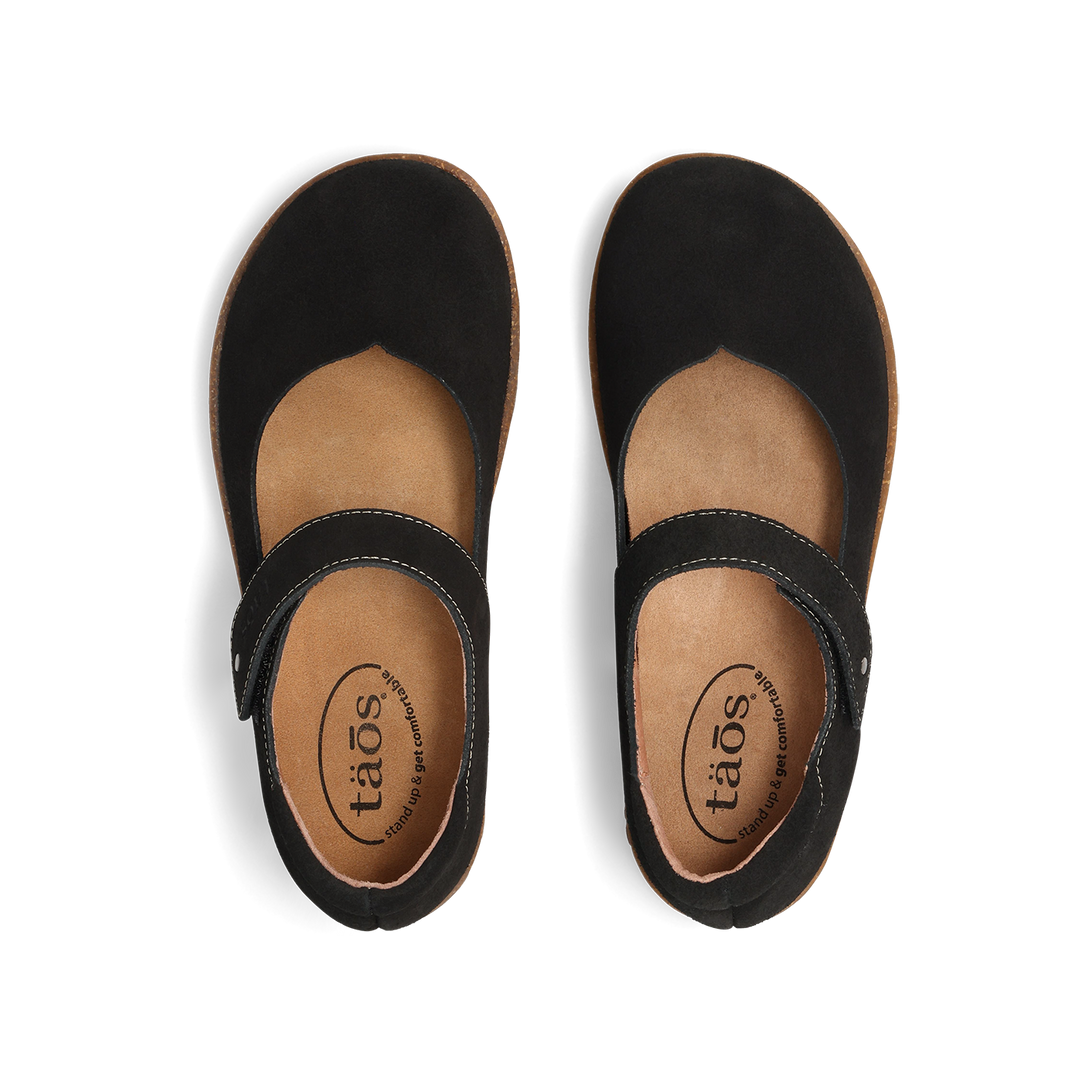 Top down Image of Success Black Suede 37