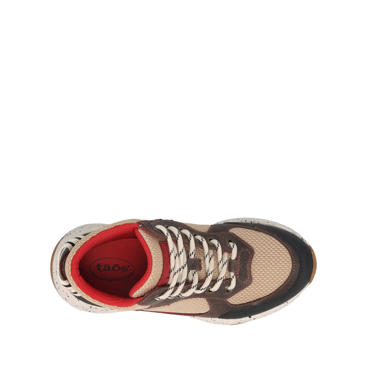 Top down Image of Advance Mid Brown/Red Multi Size 7