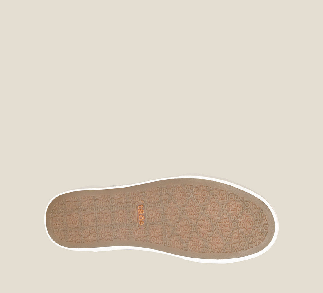 Outsole image of Taos Footwear Plim Soul Tan/Dusty Rose Multi Size 9 W