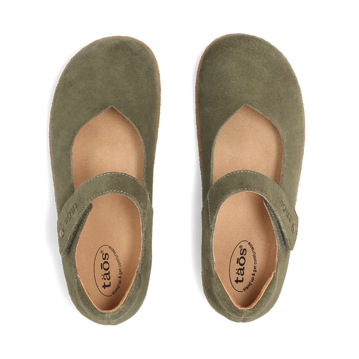 Top down image of Ultimate Moss Green Suede 39