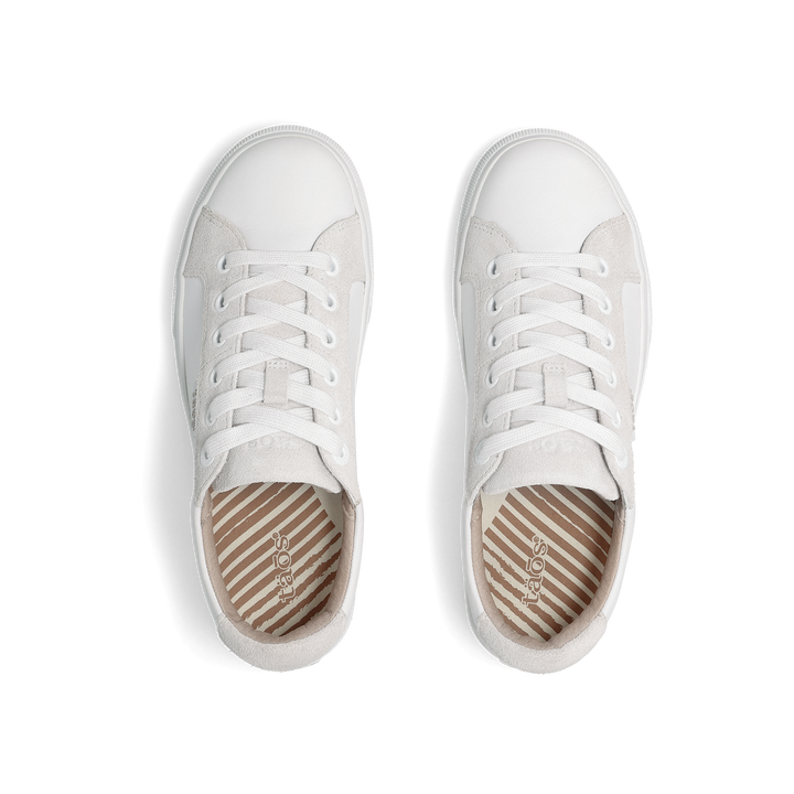 Top down Image of Heart & Soul Lux White/Ice Suede 6.5