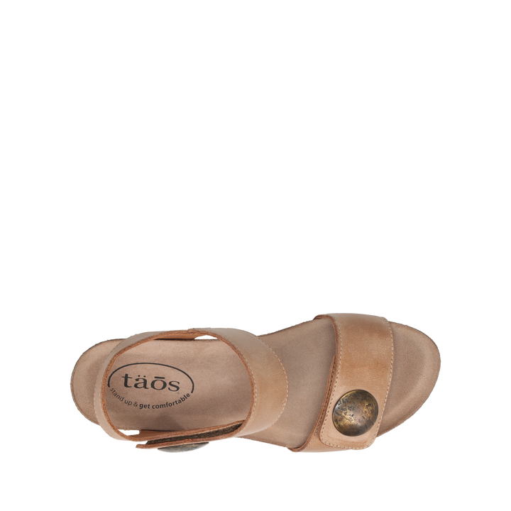 Top down image of Taos Footwear Carousel 3 Tan Size 36