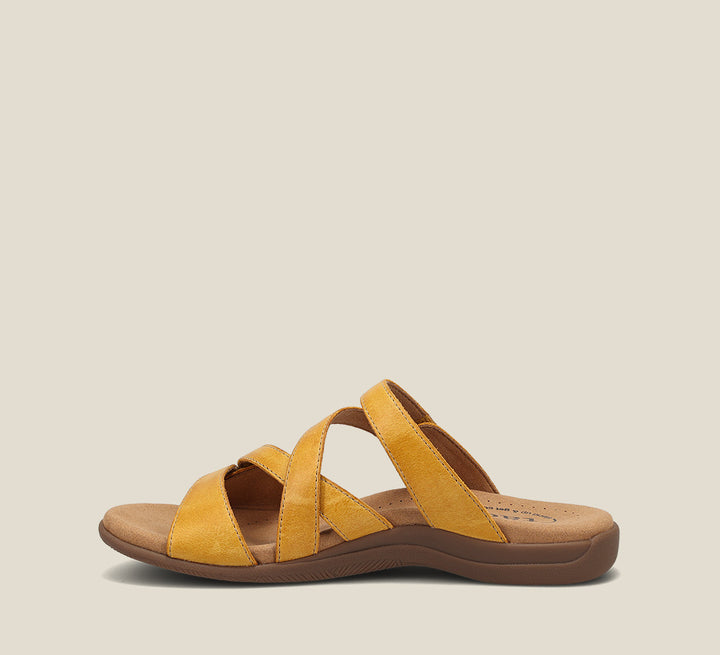 Side angle image of Taos Footwear Double U Yellow Size 6