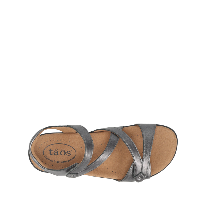Top down image of Taos Footwear Big Time Pewter Size 10