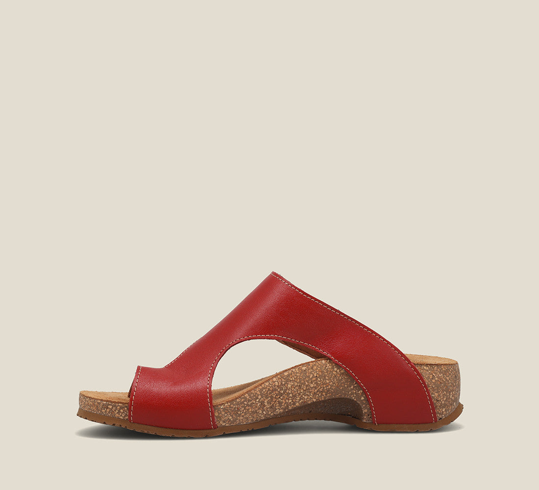 Side image of Taos Footwear Loop Red Size 42
