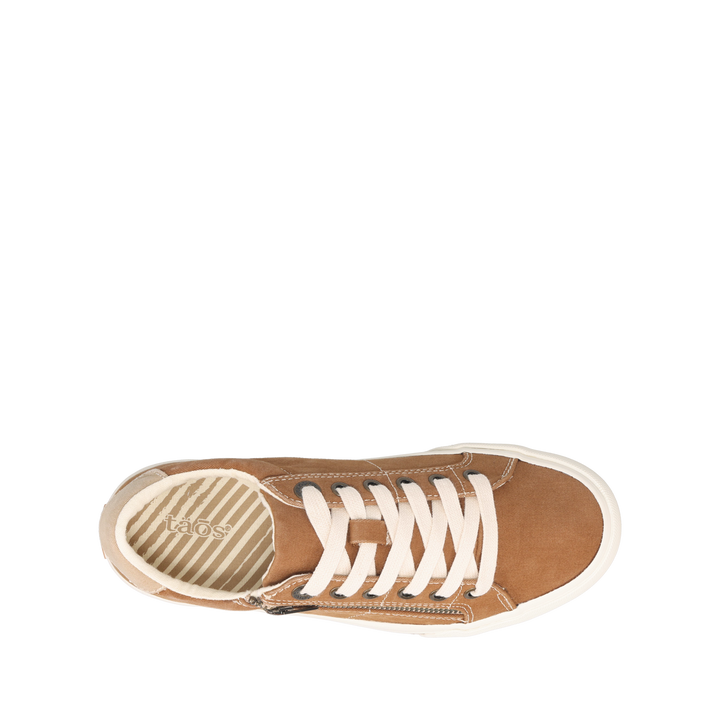 Top down Image of Z Soul Golden Tan/Tan Distressed Size 6