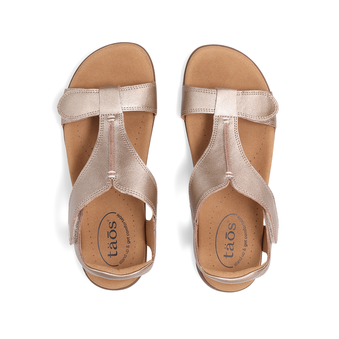 Top down image of Taos Footwear The Show Champagne Size 11