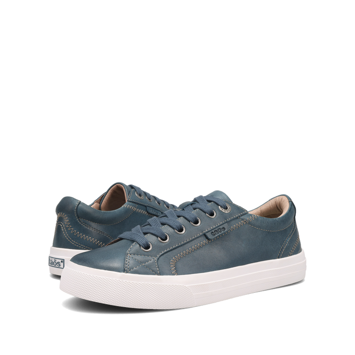 Pair Image of Plim Soul Lux Petrol Blue Leather 6.5