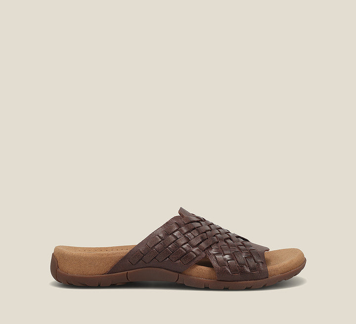 Side angle image of Taos Footwear Guru Chocolate Size 9