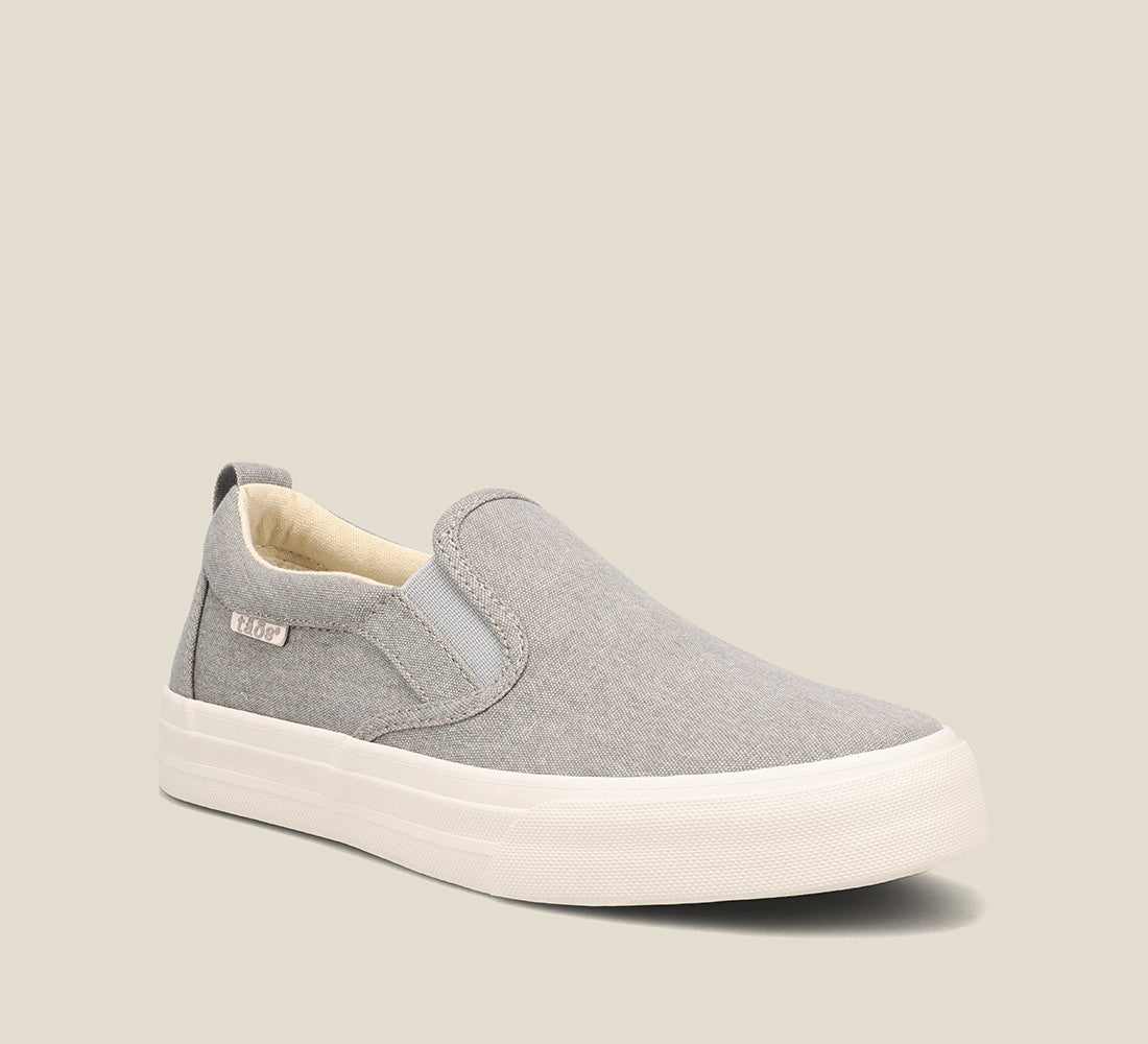 Hero image of Rubber Soul Grey Wash Canvas Canvas slip-on sneaker,polyurethane removable footbed with rubber outsole 6