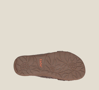 Load image into Gallery viewer, Outsole image of Taos Footwear Guru Chocolate Size 9
