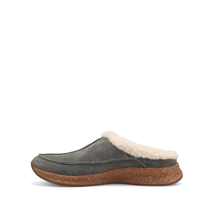 Side angle image of Taos Footwear Future Dark Grey Suede Size 6