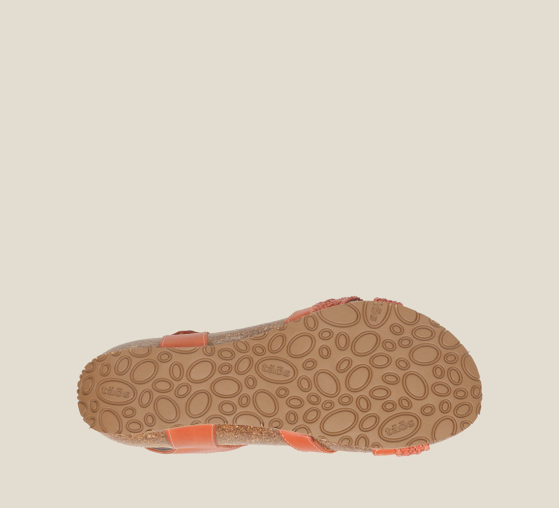 Outsole image of Taos Footwear Trulie Terracotta Size 39