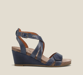 Load image into Gallery viewer, Side angle image of Taos Footwear Xcellent 2 Dark Blue Size 42
