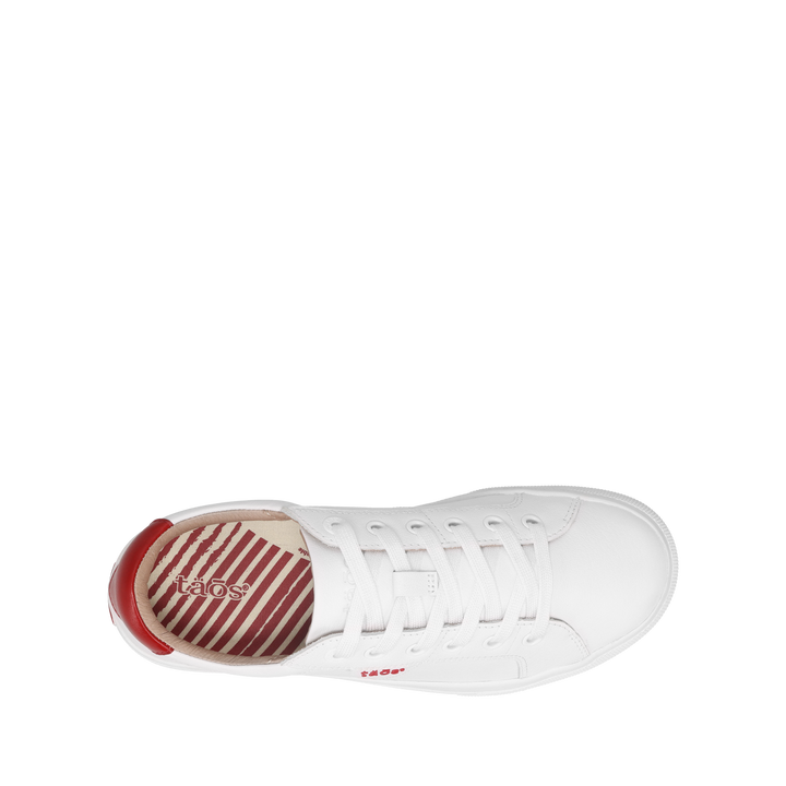 Top image of Heart and Soul Lux sneaker with lacesand removable footbed with rubber outsole