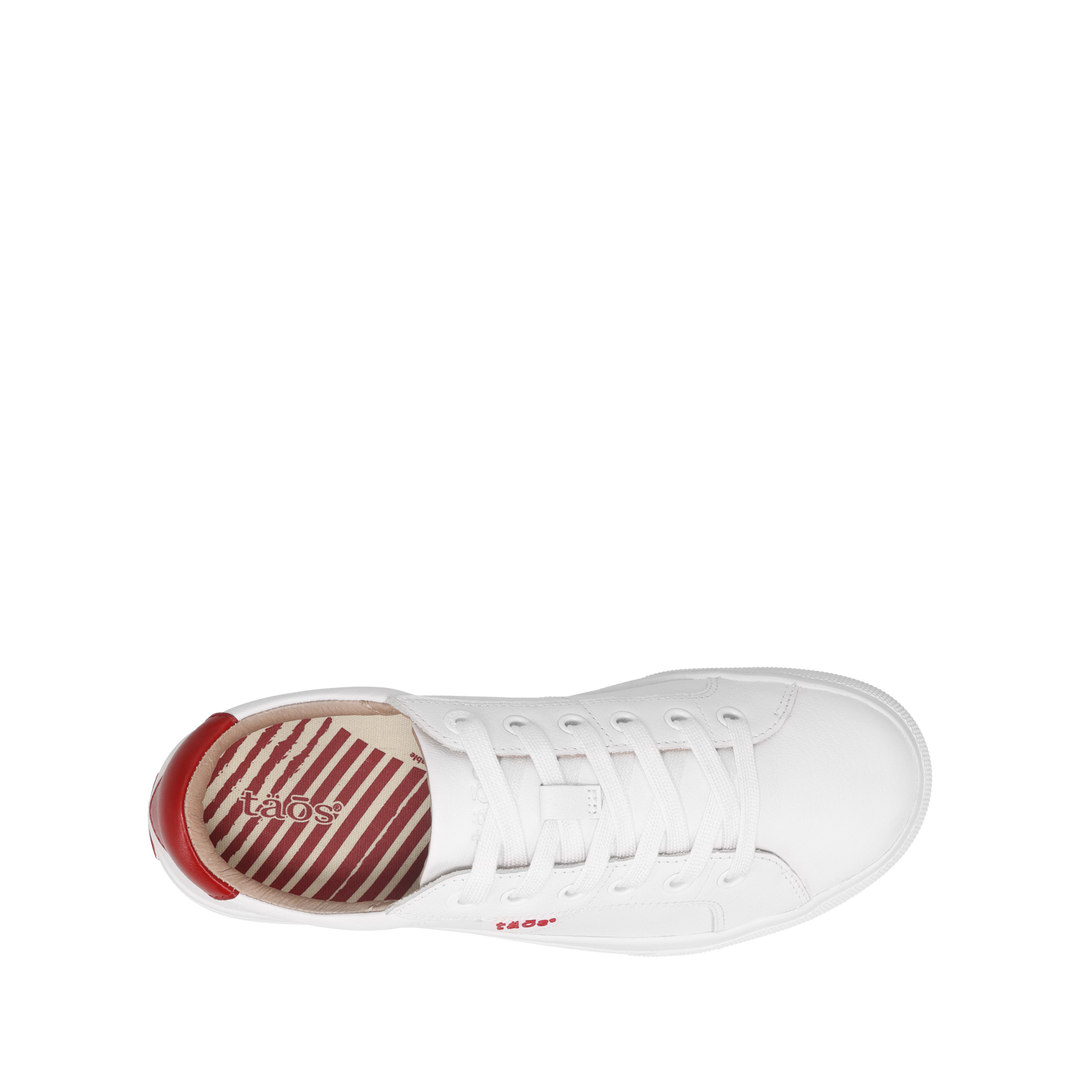 Top image of Heart and Soul Lux sneaker with lacesand removable footbed with rubber outsole