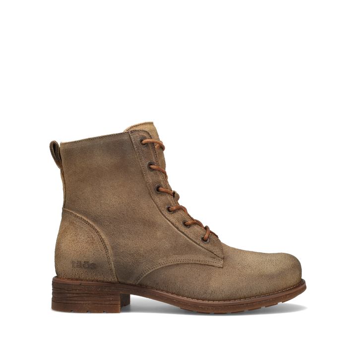 Side angle image of Taos Footwear Boot Camp Tan Rugged Size 38