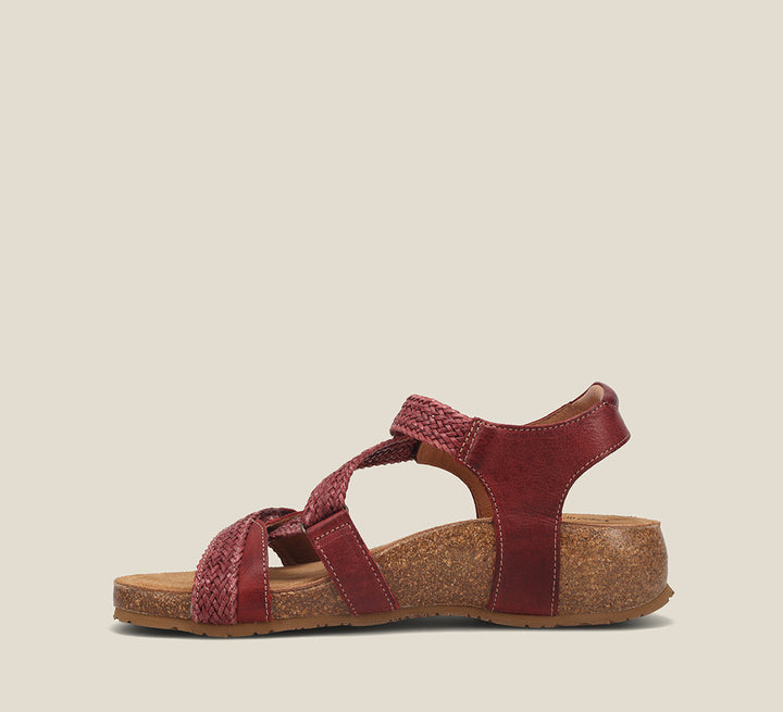 Side image of Taos Footwear Trulie Cranberry Size 37