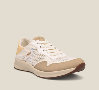 Load image into Gallery viewer, Hero image of Direction Cream Yellow Multi Sneakers

