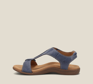 Load image into Gallery viewer, Side image of Taos Footwear The Show Dark Blue Size 6
