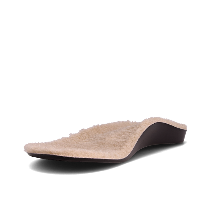 Side angle image of Taos Footwear Faux Fur Footbeds Natural Size 39