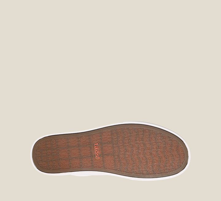 Outsole image of Taos Footwear Z Soul Lux White Silver Size 6.5