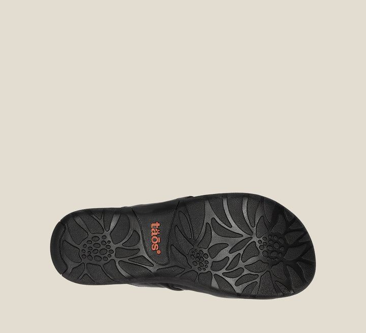 Outsole image of Gift 2 Black Sandals 6