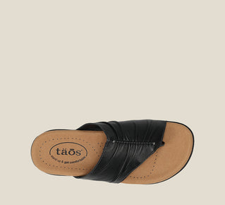 Load image into Gallery viewer, Top image of Gift 2 Black Sandals 6
