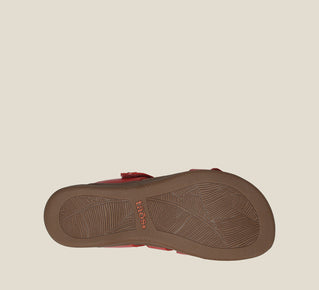 Load image into Gallery viewer, Outsole image of Double U True Red Sandals 11
