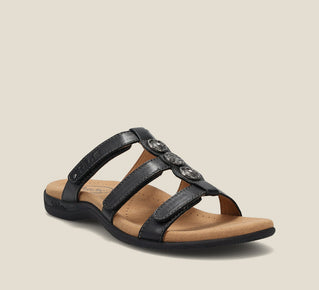 Load image into Gallery viewer, Hero image of Prize 4 Black Sandals 6
