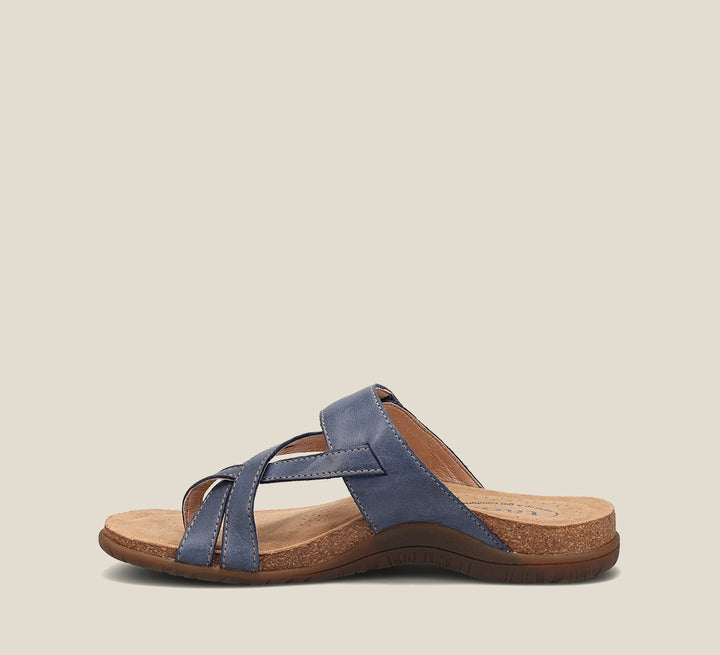 Instep image of Perfect Dark Blue Sandals 6