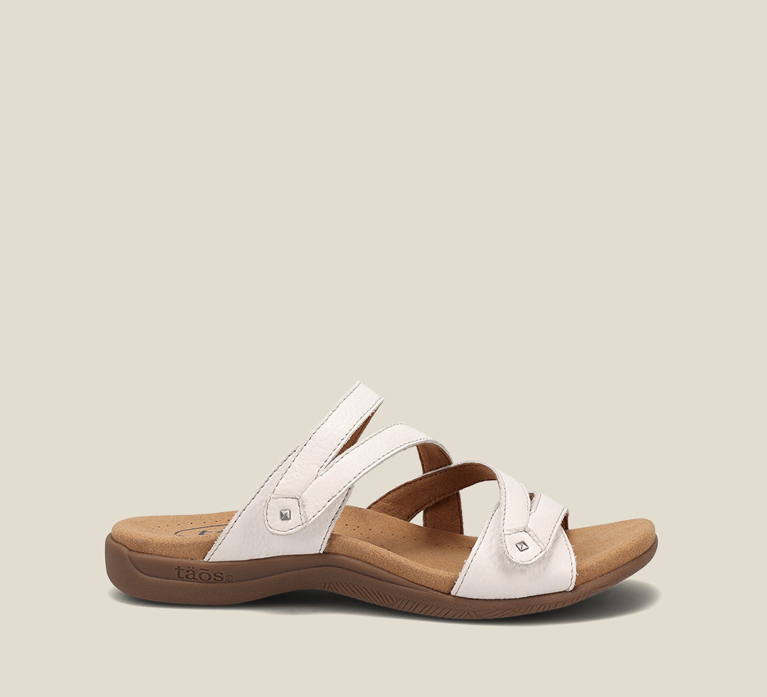 Outside image of Double U White Sandals 6