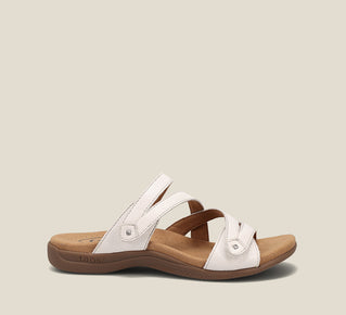 Load image into Gallery viewer, Outside image of Double U White Sandals 6
