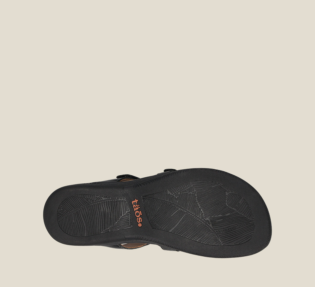 Outsole image of Prize 4 Black Sandals 6