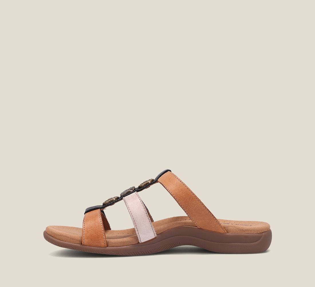 Side image of Prize 4 Tan Multi Sandals Size 6
