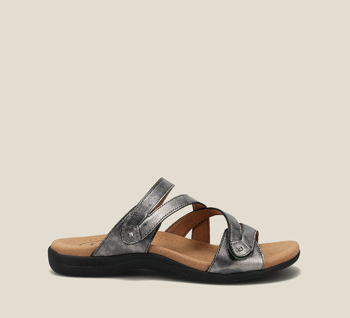 Outside image of Double U Pewter Sandals 6