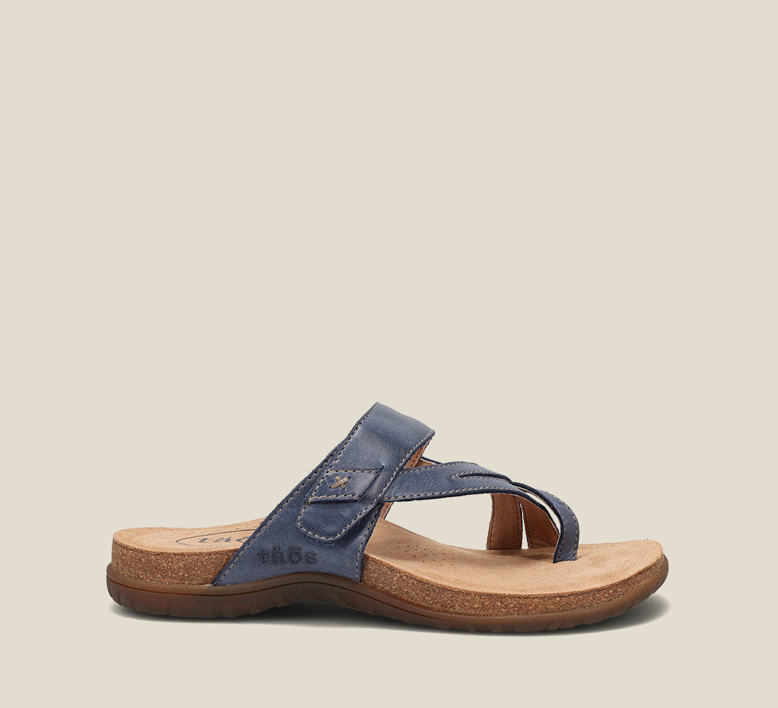 Outside image of Perfect Dark Blue Sandals 6