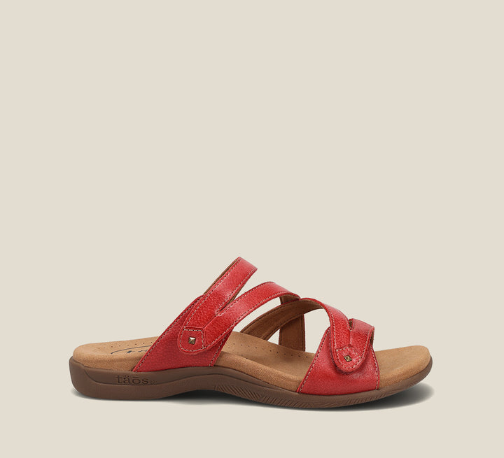 Outside image of Double U True Red Sandals 11