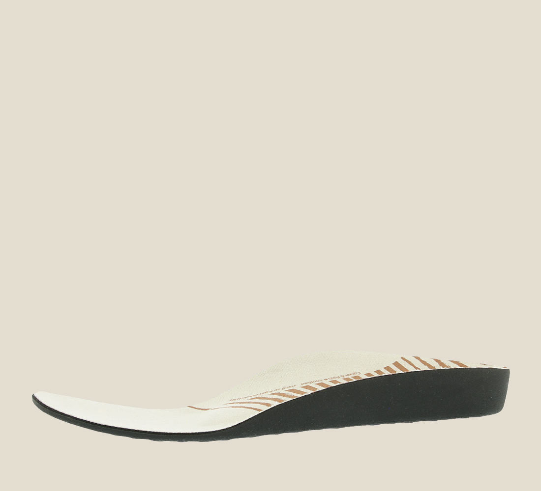 Inside angle of Active Footbed Natrual footbed insole sepcifically for our active category sneakers - size 5