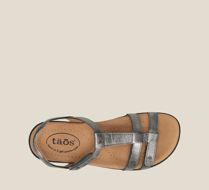 Top image of Trophy 2 Pewter Sandals 6